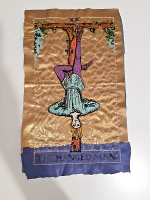 Tarot Card the Hanged Man Handmade Embroidered Patch - Image 1 of 4