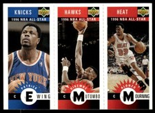 1996-97 Collector's Choice Mini-Cards Panels Patrick Ewing/Dikembe