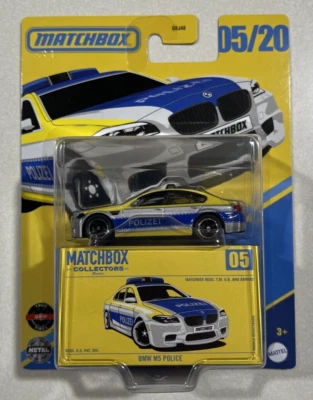 NEW 2025 Matchbox Collectors Series  BMW M5 POLICE  Police Sedan - Image 1 of 2
