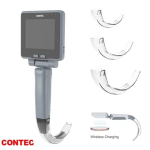 CONTEC CMS-GS2 Tragbares Videoendoskop Laryngoskop Touch LCD Wiederaufladbar Neu - Picture 1 of 10