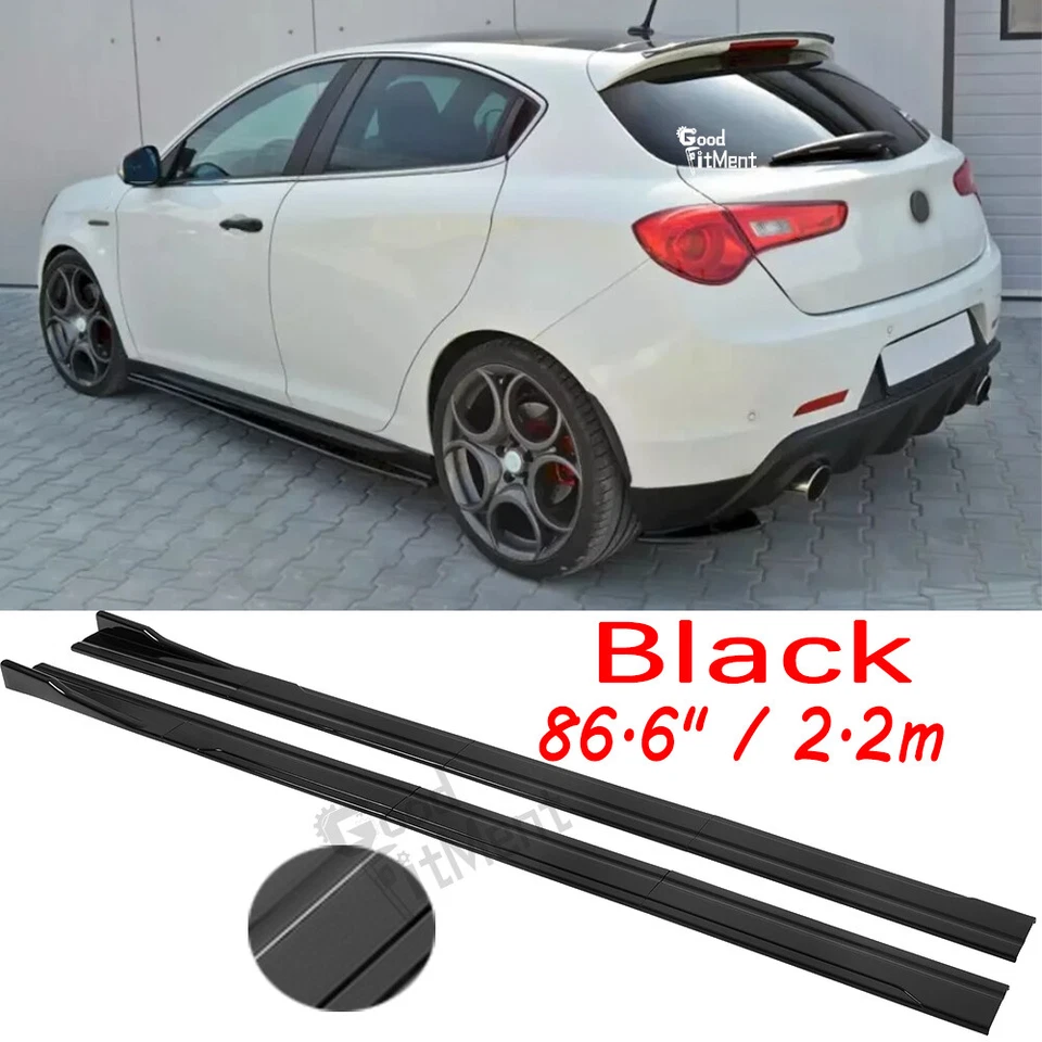 For Alfa Romeo Giulietta 147 159 Giulia Stelvio Side Skirt Rocker Panel Lip 2.2m - image 1 of 4