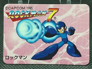 MEGA MAN 7 MINI CARD TCG CAPCOM BANDAI 1995 JAPAN Very Rare No.8 F/S - Picture 1 of 12