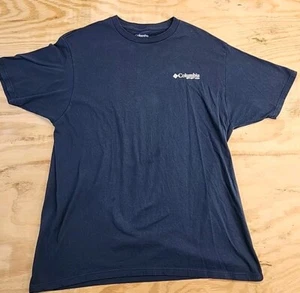 Columbia PFG Blue Tuna Graphics Cotton T-shirt Mens Large - Picture 1 of 8