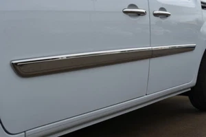 Chrome Side Door Streamer Trim Set Covers 4Pcs To Fit Renault Kangoo (2008+) - Picture 1 of 5