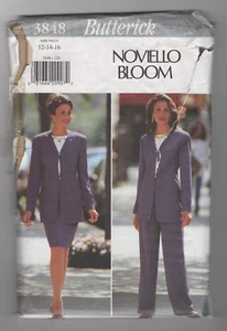 BUTTERICK 3848 pattern pant skirt jacket Noviello Bloom sz 12 14 16 uncut - Picture 1 of 1