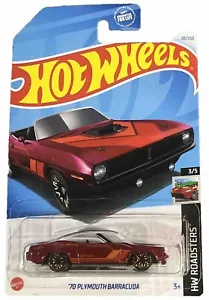 Hot Wheels Roadsters 70 Plymouth Barracuda, Borgoña - Imagen 1 de 3