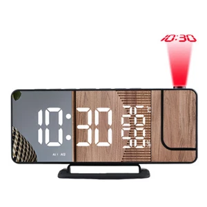 7.5" LED Digital Projector Projection Snooze Dual Alarm Clock FM Radio Timer USB - Picture 1 of 13