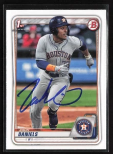 Zach Daniels Signed 2020 Bowman 1st BD-133 Houston Astros Signed Autographed - Picture 1 of 2