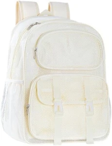 esh Backpack for School Heavy Duty, See Through Backpack for Women Men Student - Picture 1 of 5