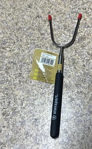 Stansport Telescoping Fork Extend to 34" Camp Fire BBQ Black Handle Hot Dog Wein - Picture 1 of 2