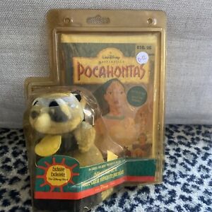 Disney VHS Pocahontas Princess Video W/ Plush Meeko Raccoon New, READ