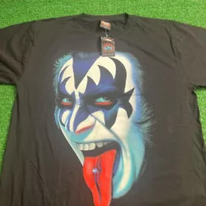 KISS Rare Metal Heaven Gene Simmons Kiss T-Shirt Black Size XL Double Sided NWT - Picture 1 of 8