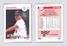 ⚓️🔥1991 Nashville Sounds Keith Brown #253
