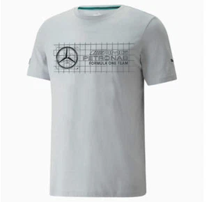 Puma Mercedes AMG Silver Logo Tee + - Picture 1 of 5