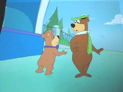 YOGI BEAR animation cel Hanna-Barbera cartoons production art vintage TV show I6 - Image 1 of 4