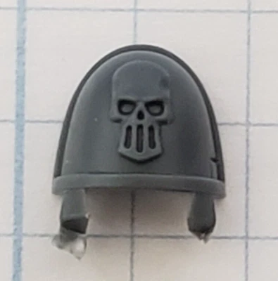 Warhammer 40k Space Marine Bits Deathwatch Veteranos Ombro Prata Crânios - Imagem 1 de 4