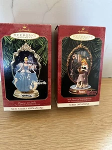 Hallmark Ornament ‘97 Cinderella ‘99 Sleeping Beauty - Lot of 2 - Picture 1 of 2