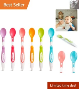Ergonomically Designed Soft-Tip Spoons for Infants - 6 Pack, Dishwasher Safe - Picture 1 of 8