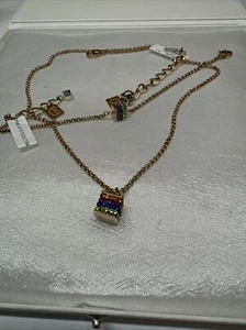Coeur De Lion Rainbow Rose Gold Necklace, & Bracelet Set RRP £130.00 - Picture 1 of 6