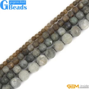 Envío gratuito Cuentas redondas de labradorita arco iris mate piedras preciosas naturales 15" - Imagen 1 de 33