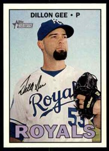 2016 Topps Heritage HN Dillon Gee #691 Kansas City Royals