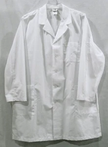 META FUNDAMENTALS UNISEX WHITE LAB COAT / JACKET SIZE 2XL NEW - Picture 1 of 3