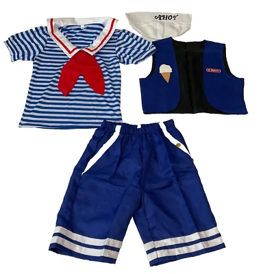 Disfraz de Halloween Ahoy Marineros Unisex Adulto Talla XS Azul Blanco Rojo Foto 1 de 4
