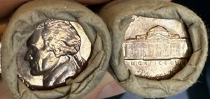 OBW 1954 P JEFFERSON GEM NICKEL *TWO *2 ROLLS *THE MANHATTAN BANK *WATCH VIDEO* - Picture 1 of 11