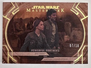 2018 Star Wars Masterwork Powerful Partners PP-6 Jyn Erso Cassian Andor Wood /10 - Picture 1 of 2