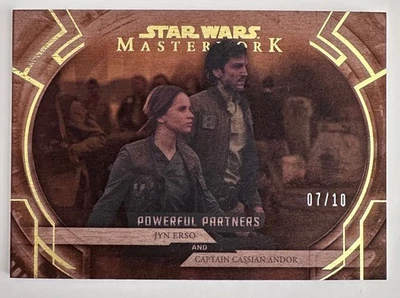 2018 Star Wars Masterwork Powerful Partners PP-6 Jyn Erso Cassian Andor Wood /10 - Image 1 of 2