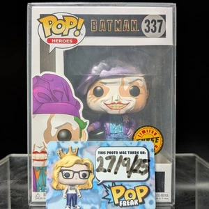 FUNKO POP! Vinyl Heroes RARE Batman 1989 #337 The Joker Beret Chase [VAULTED] - Picture 1 of 7