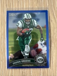 2011 Topps Chrome #187 Shonn Greene Blue Refractor /199 - Picture 1 of 2