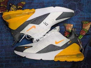 Nike Air Max 270 Shoes Mens Size 12 White Black Orange AH8050-114 NWOB - Picture 1 of 11