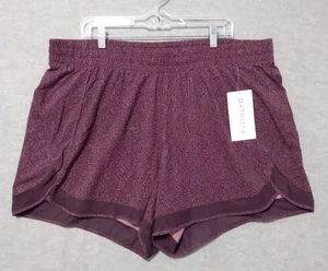 "Corto Athleta Estampado Malla Corredor Correr 4"" Borgoña Para Mujer Talla 2X" - Imagen 1 de 11