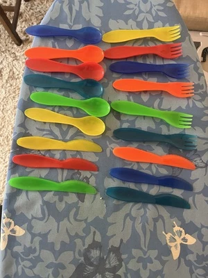 Ikea Plastikbesteck bunt 6 fach - Bild 1 von 3