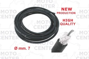 CAVO CANDELA NERO SCHERMATO IN SILICONE CLASSE E - ø mm.7 - Foto 1 di 1