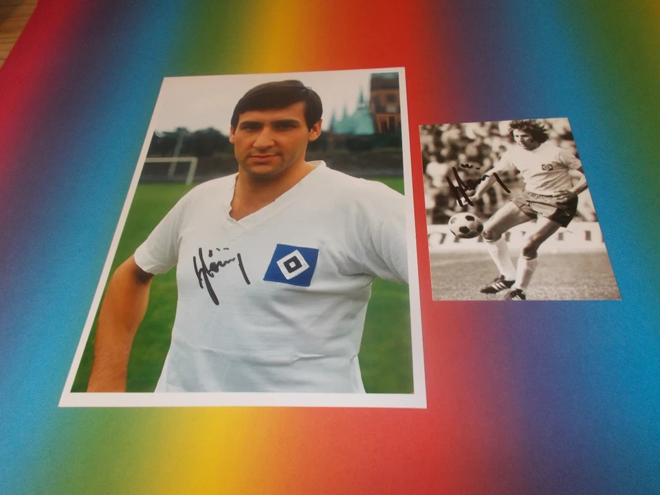 Franz-Josef Hönig HSV  signiert signed autograph auf Autogramm 20x28 Foto + AK - Bild 1 von 1