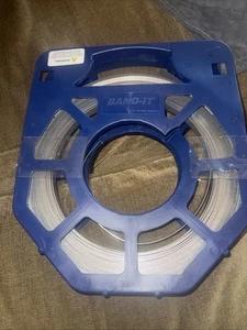 Band-It 201 SS  Stainless Steel Banding GR204B, 1/2" x 100ft Strap, 1500lb *read - Picture 1 of 3