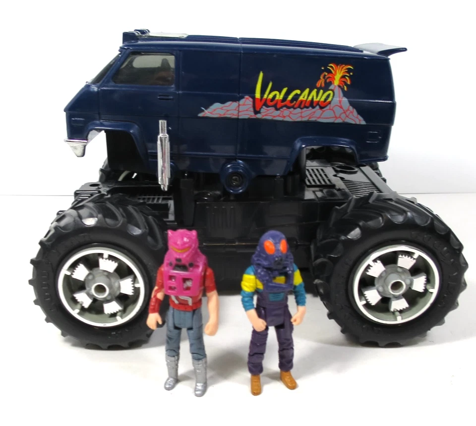 Máscara Kenner Volcano Monster Van techo corredizo roto de colección 86 funcionando completa leer plz Foto 1 de 4