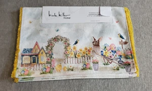 Easter Nicole Set Of 4 Easter Bunny Floral Placemats Garden - Picture 1 of 2