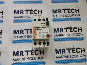 SPRECHER+SCHUH KTA3-25 MOTOR STARTER CIRCUIT BREAKER 4-6.3A Uimp: 8KV - Picture 1 of 7