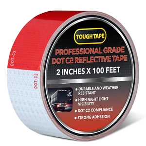 DOT C2 Reflective Tape 2IN X 100 FT - Safety Reflective Outdoor Waterproof - Picture 1 of 12
