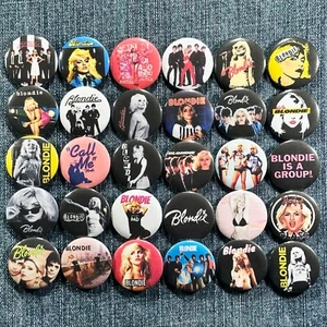 BLONDIE Debbie Harry 1" Pinback Botones Años 80 Música Nueva Ola Pop Punk Rock 30 Prendedores - Imagen 1 de 10