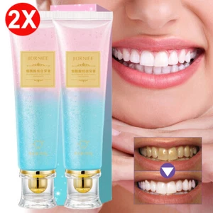 2PCS Niacinamide Whitening Toothpaste Natural Fresh Breath Remove Teeth Stains - Picture 1 of 17