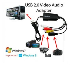 USB2.0 Easycap Audio Video Card Capture DVR VHS to DVD for Windows 10/8/7/XP