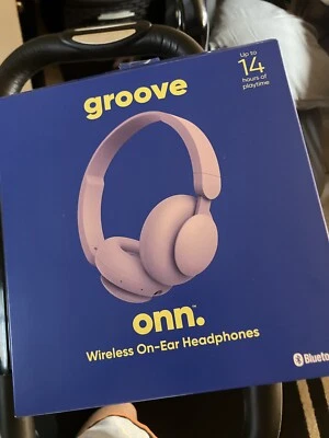 ONN GROOVE ONN Wireless Bluetooth 5.0 Headphones-LILAC (NIB) - Image 1 of 2