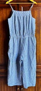 BeachLunchLounge Small Linen Jumpsuit Wide Leg Beach Coastal Breezy Coverup - Picture 1 of 9