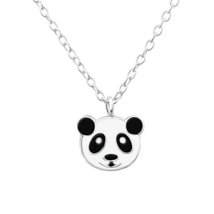 Panda Kinder Halskette 925 Silber für Schmuck Geschenk - Picture 1 of 5