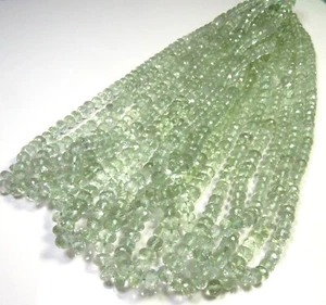 Perline Pietra Preziosa Sfaccettate Verde Naturale Ametista Rondelle 16 Pollici Variazione LC-1455 - Foto 1 di 10