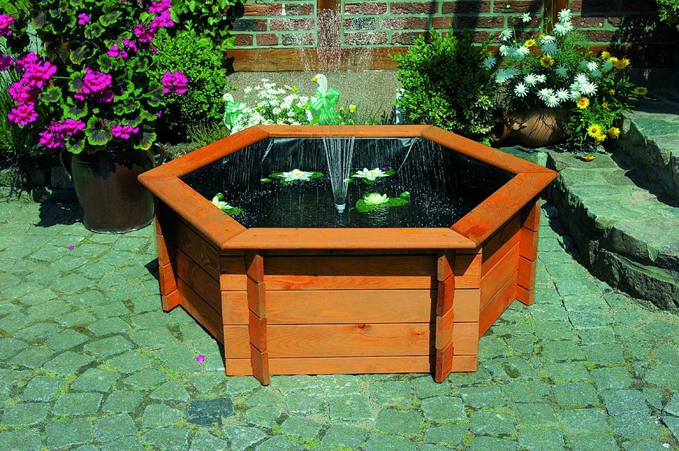 Promadino Sechseck-Hochteich 200cm Solar - Bild 1 von 1